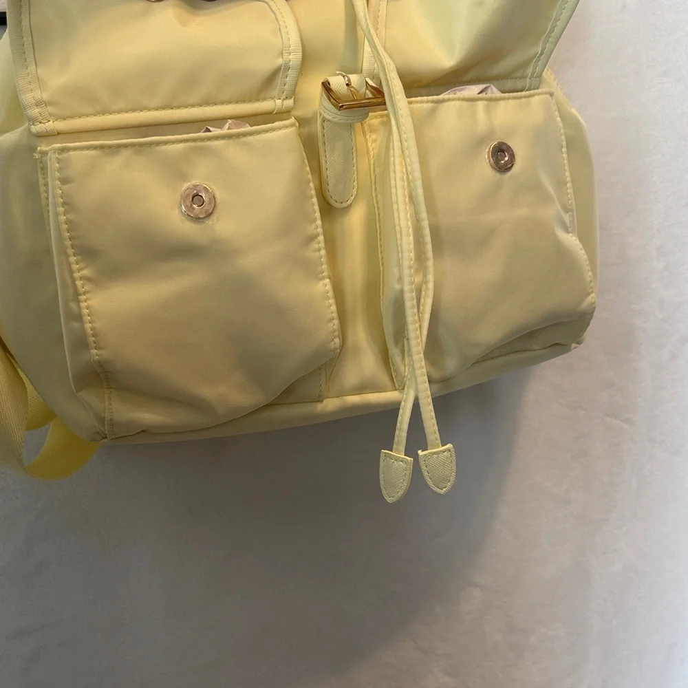 NEW Year of Ours x FabFitFun YOS Yellow Nylon Backpack BNWT Spring 2026
